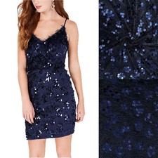 Women Gowns Spaghetti Dresses Bodycon Mini Dress Birthday Glittery Prom Sequin