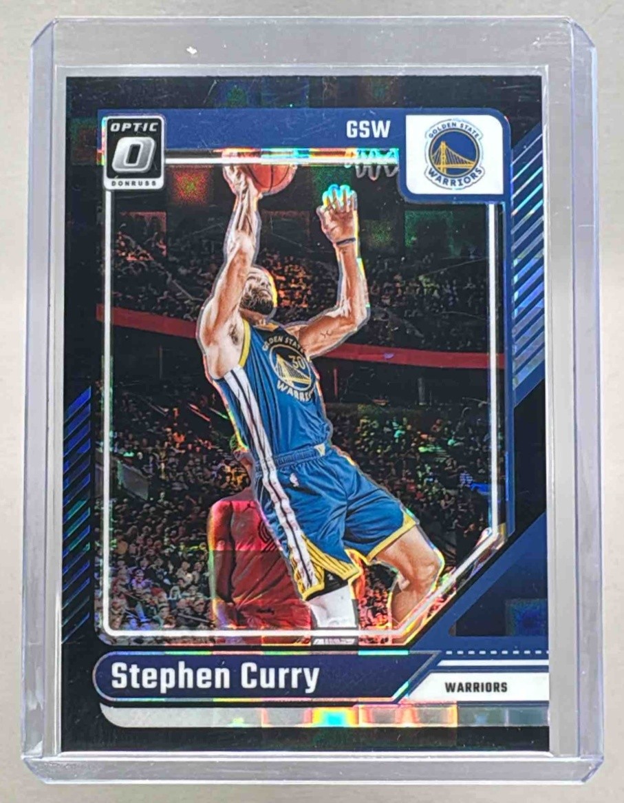Stephen Curry 2024 Panini Donruss Optic #155 Black Pandora Prizm 14/15