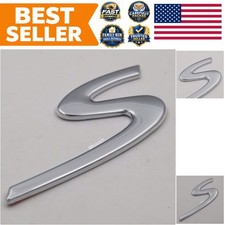 Chrome Large S Emblem For Porsche 1998-2012 Models Chrome Large S Emblem For Porsche 1998-2012 Models