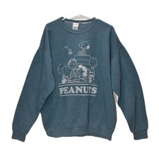 VINTAGE PEANUTS THE GANG COTTON GRAPHIC SWEATSHIRT SIZE L NWOT RN 117508