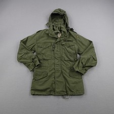 Vintage US Army Jacket Mens 38 Small Green OG-107 M-65 Field Coat Parka 70s