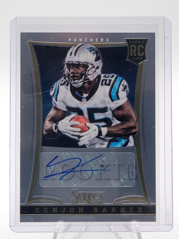 KENJON BARNER 2013 SELECT ROOKIE AUTOGRAPH RC AUTO /499 #204 PANTHERS Q2091