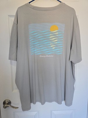 Tommy Bahama SUNSET IN PARADISE TEE Men's T-Shirt 3XL Gray Grey