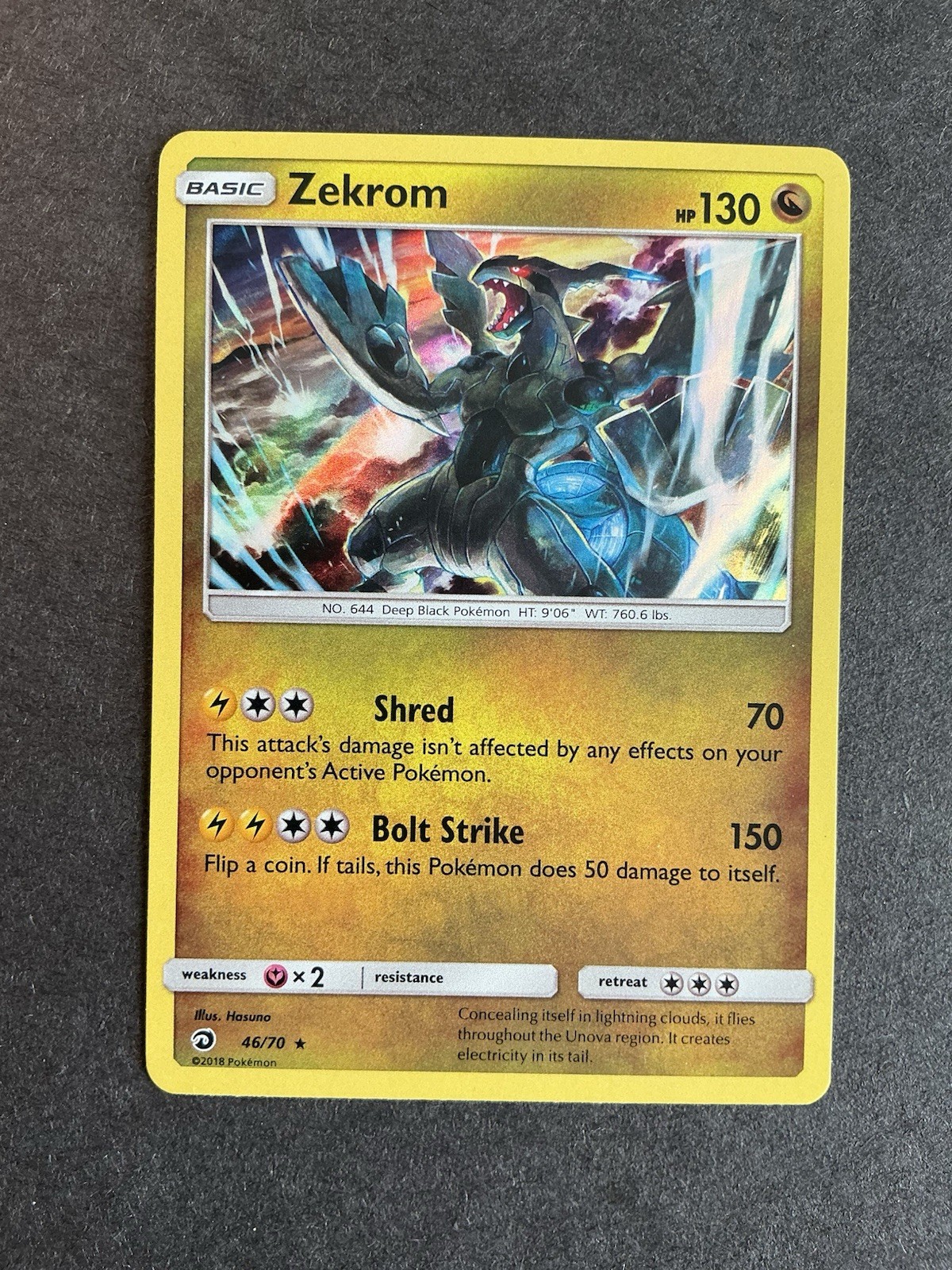 Zekrom 46/70 Dragon Majesty Holo