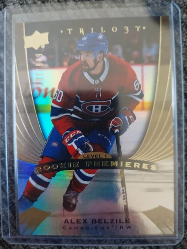 2020-21 Upper Deck Trilogy - Rookie Premieres Alex Belzile #61 /999 (RC)