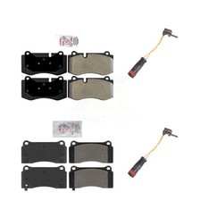 AmeriBRAKES KNW-100062 Brake Pad Sets 4-Wheel Set Front & Rear for MB Mercedes