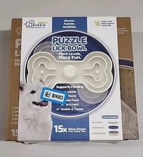 Puzzle Feeder Dog Bowl Slow Feeder Bowls for Dry Wet Raw Food 4 Stage Bone