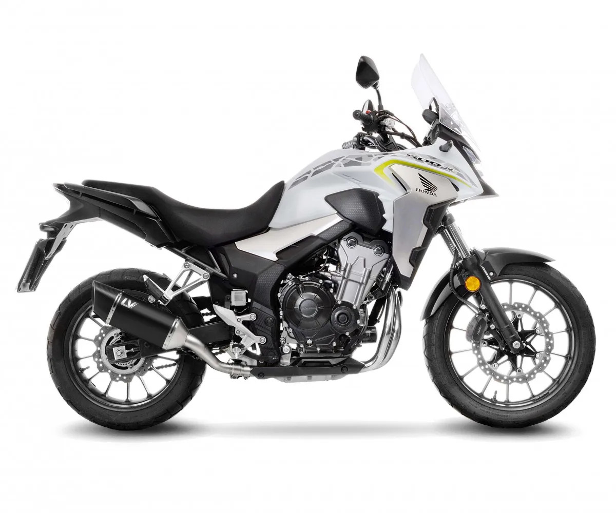 LeoVince Muffler exhaust LV-14 R BLACK EDITION EURO 4/5 HONDA CB 500 X 2019 2023