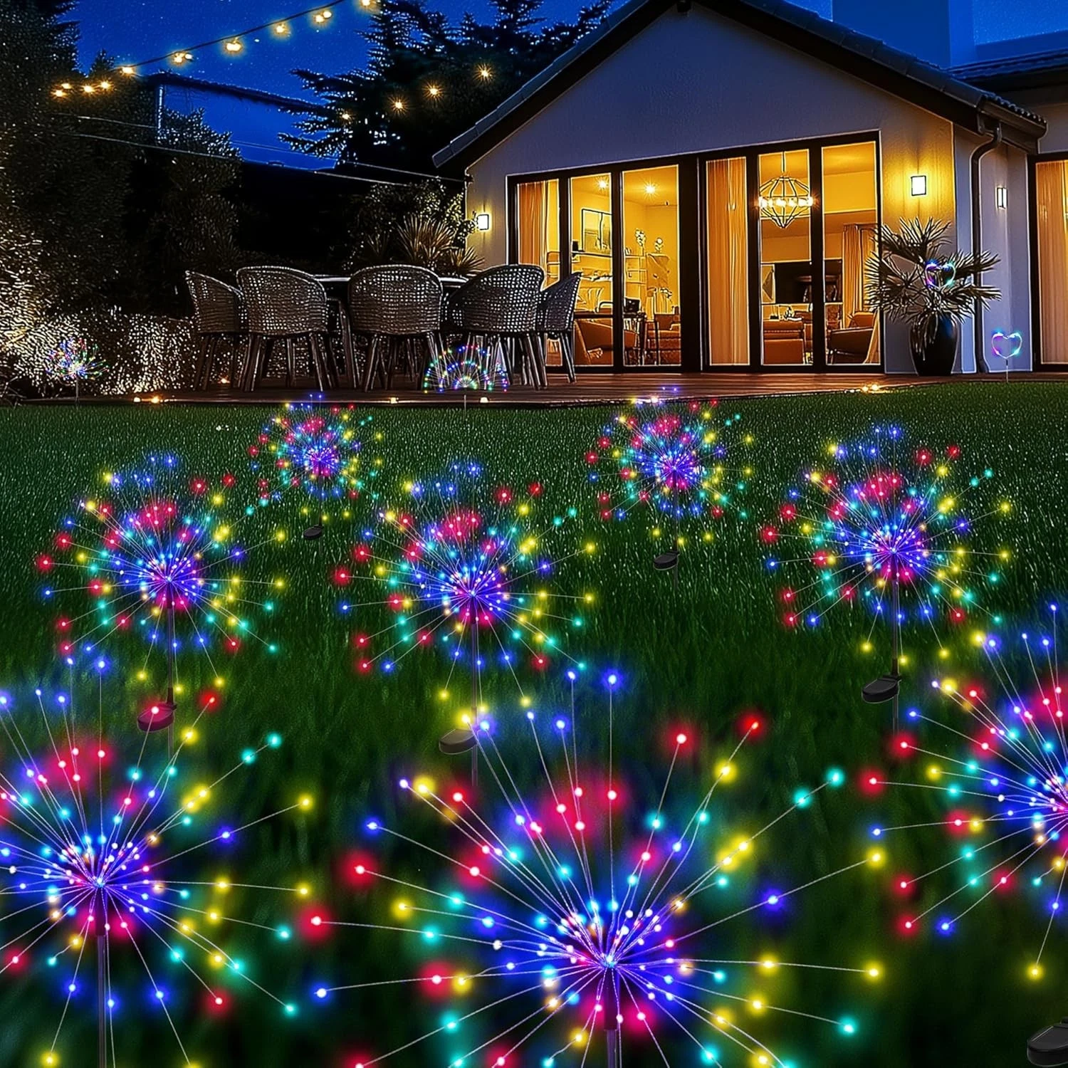 Solar Garden Lights Outdoor – Waterproof Colorful Yard & Patio Decor