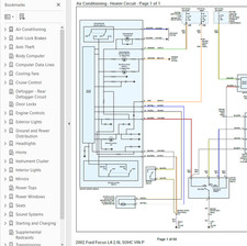 Ford Focus 2002 Color Wiring Diagrams Schematics L4 2.0l Pdf