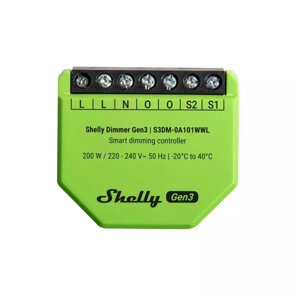 Shelly Dimmer Gen3 | Ottimizza i Consumi con l'Illuminazione Smart