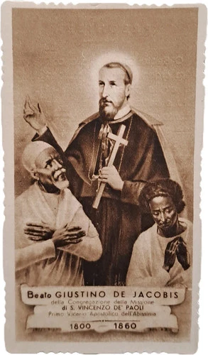 BEATO GIUSTINO DE JACOBIS - HOLY CARD