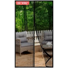 Magnetic Screen Door Mesh 38" x 98" - Fits 36" x 96" Door Size, Works for Pat...