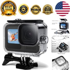 Clear Acrylic Underwater Case for GoPro Hero 13/12/11/10/9, Quick Release Mount