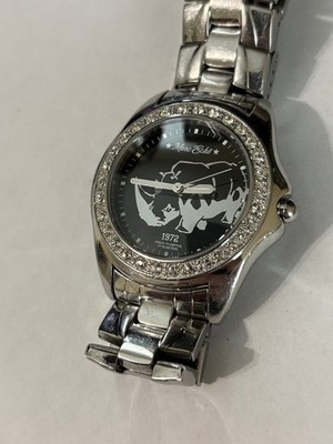 Marc Ecko Rhinestone Case Rhino Dial Quartz Watch Unisex Mens Ladies Stainless
