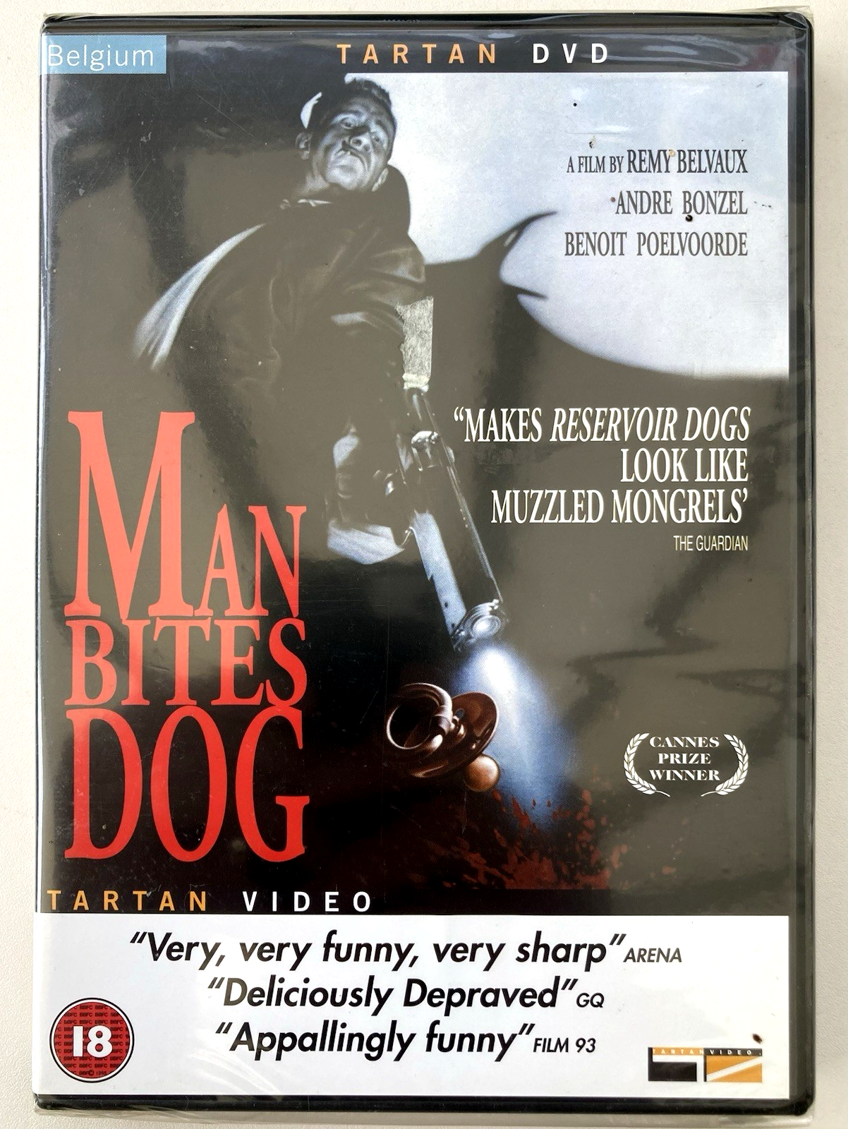 Man Bites Dog DVD Comedy (2000) Benoît Poelvoorde DVD Cert 18 Tartan New Sealed