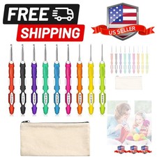 9 Pieces Ergonomic Set Needles for Arthritic Hands with a Case