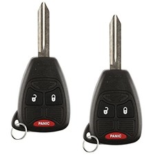 Replacement Uncut Car Keyless Entry Remote Fob Key Compatible with Set of 2