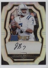 2017 Panini Select Signatures Silver Prizm /199 Jacoby Brissett #SP-JB Auto 8mm