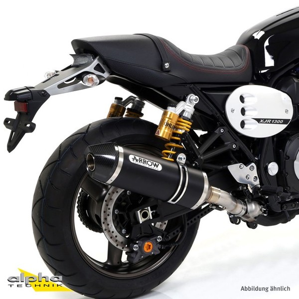 Arrow Auspuff Race Tech FüR Yamaha XJR1300 2007-16 Aus Aluminium, Schwarz-image