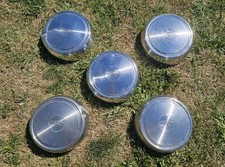 Set Of 5 1970s 1980s Ford 34 Ton Pickup Truck Hubcaps F250 1990s Van Stainless