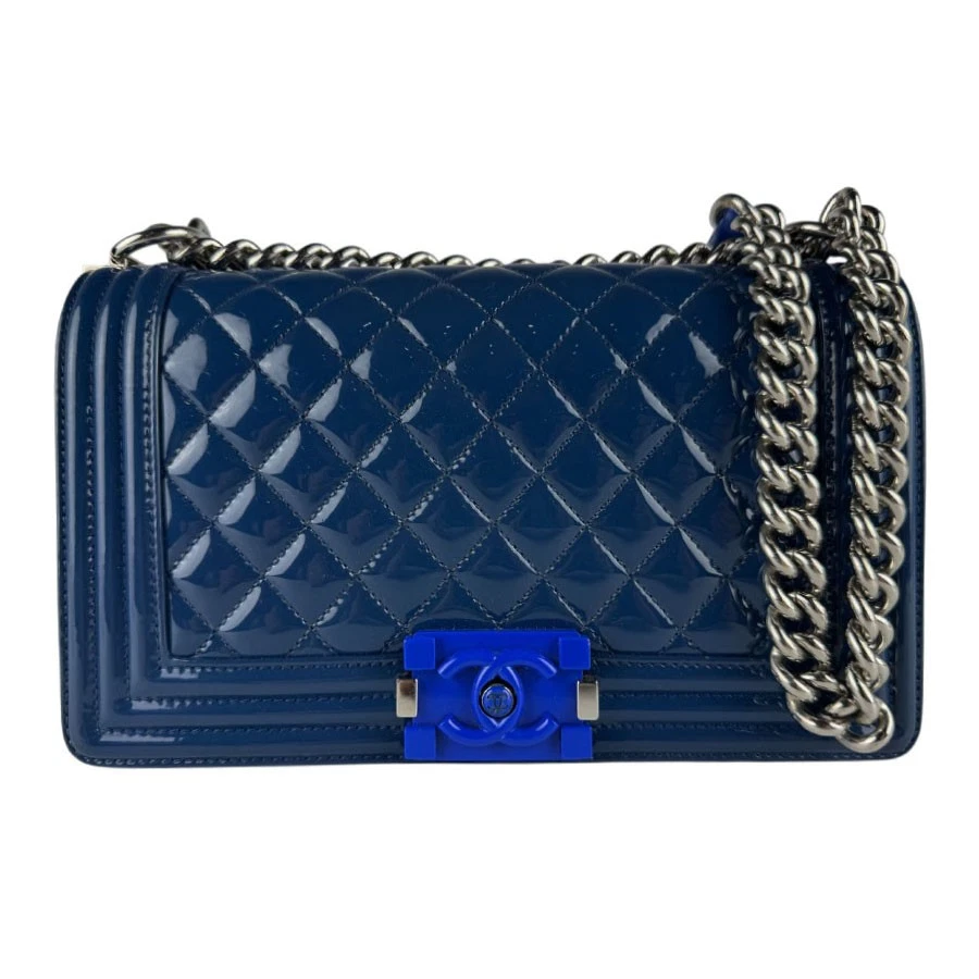 CHANEL Blue Patent Bags & Handbags for Women for sale | eBay