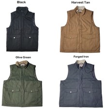 WP WEATHERPROOF Men's Sherpa Collar Full-Zip Workwear Vest