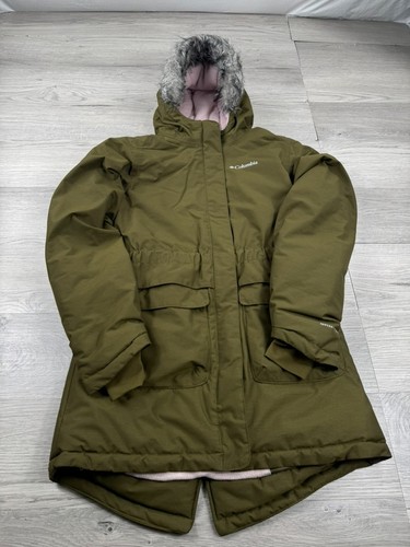 Columbia Jacket Youth L Green Nordic Strider Insulated Full Zip Girls Omni-Heat - Picture 2 of 10