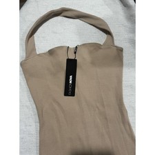 Fashionova Nude halter top dress