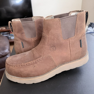 Twisted X Men's Brown Leather Chelsea Boots Slip-On Ankle Size 9M