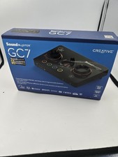 CREATIVE SOUND BLASTER GC7 GAME STREAMING USB DAC WITH CABLES OPEN BOX