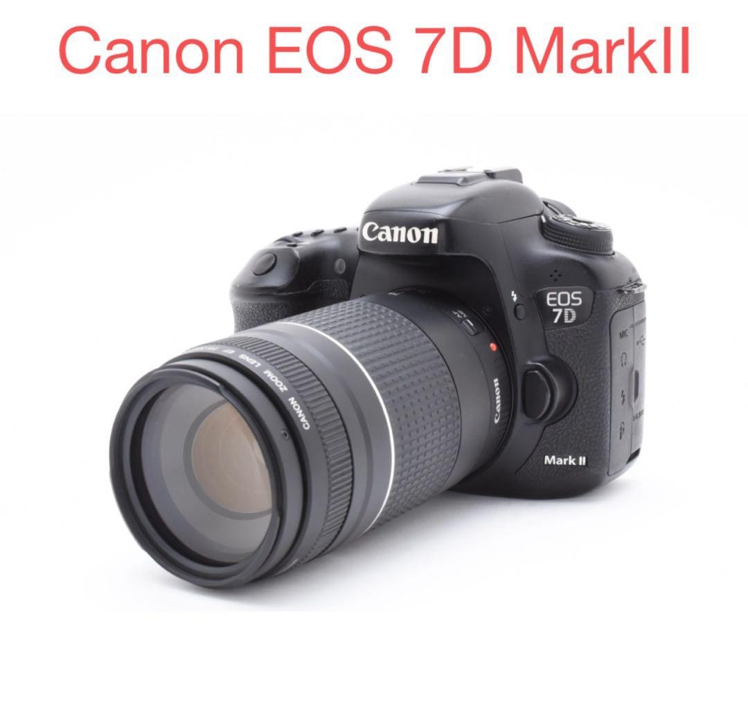 Canon EOS 7D Mark II Digital SLR Camera with 75-300mm Lens Set