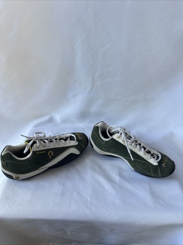 Piloti Prototipo Mens Size 6 Racing Driving Shoes Green suede~Autocross~car - Picture 3 of 9