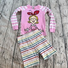 Hanna Andersson Organic The Grinch Cindy Lou Who Pajama Top Size 8 free shorts 