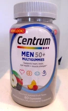 Centrum Multigummies Mens 50 Plus Gummy Vitamins, Multivitamin Supplement 80ct
