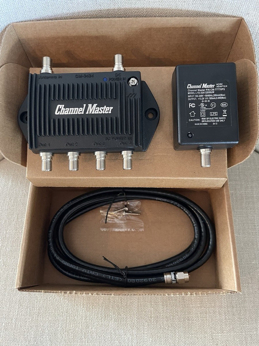 Channel Master Antenna Amplifier CM3412 | 2 Port HDTV Distribution