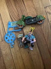 Vintage Tmnt Scumbug 1990 Scum Bug Motor Cycle Flush Foot Danger Working Lot