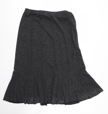 Just Elegance Damen grau Viskose Trompetenrock Größe 12