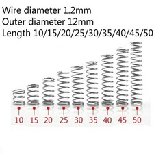 20pcs Spring Compression 1.2mm 304 A2 Stainless Steel Wire Diameter L=10-50mm