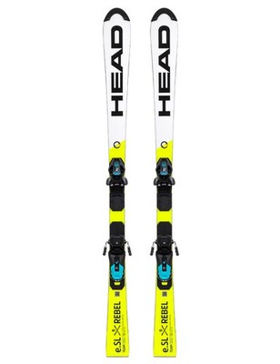 Neue HEAD WORLDCUP REBELS E.SL TEAM Junior-Ski + HEAD EVO9 Skibindungen GRIPWALK