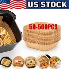 1000X Air Fryer Disposable Paper Liner Non-stick Baking Oil-proof Liners Square