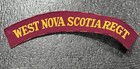 Ww2 West Nova Scotia Regt Canadian Canada Printed patch — photo 1