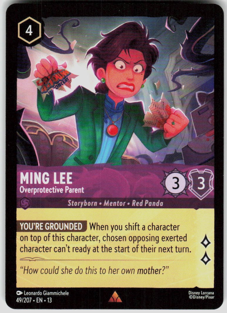 Ming Lee Overprotective Parent 49/207 Attack of the Vine! Disney Lorcana
