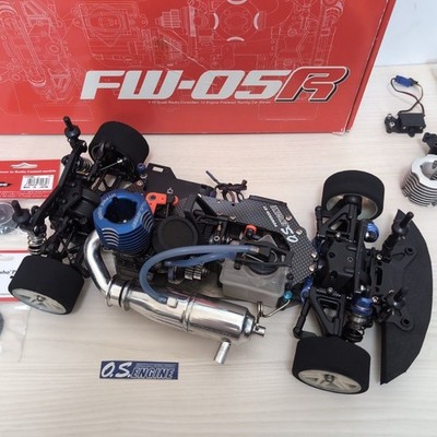 KYOSHO 1/10 FW-05R RC Car O.S.12TR Engine Sanwa Servo Muffler