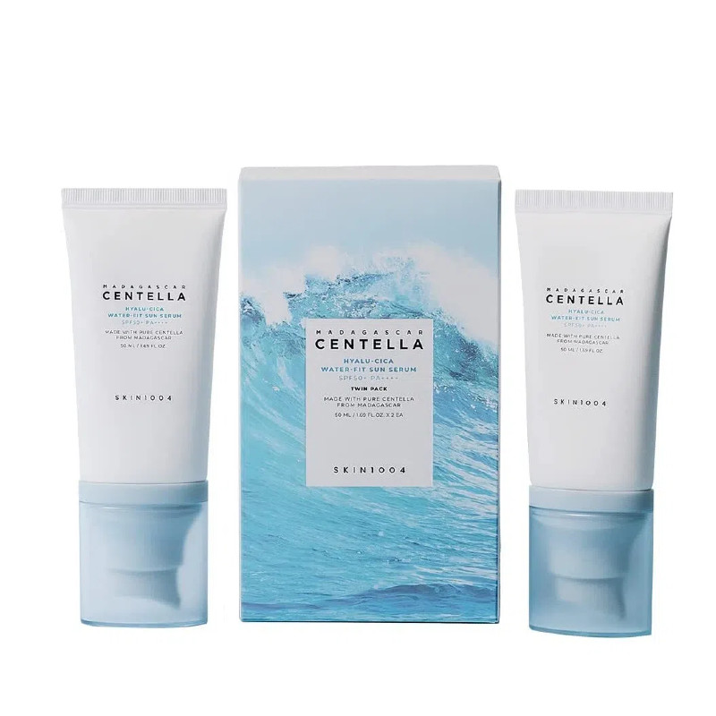 SKIN1004 Centella Hyalu-Cica Water-Fit Sun Serum SPF50+ PA++++ 50ml  -2 Pack