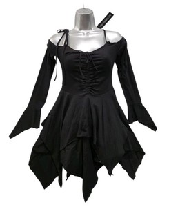 f is for fairy dress Current Mood Off The Shoulder Handkerchief Mini Dress