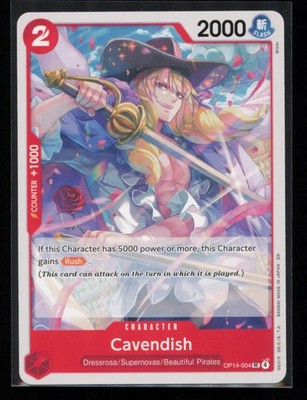 Cavendish OP14-004 One Piece The Azure Sea's Seven Uncommon Near Mint