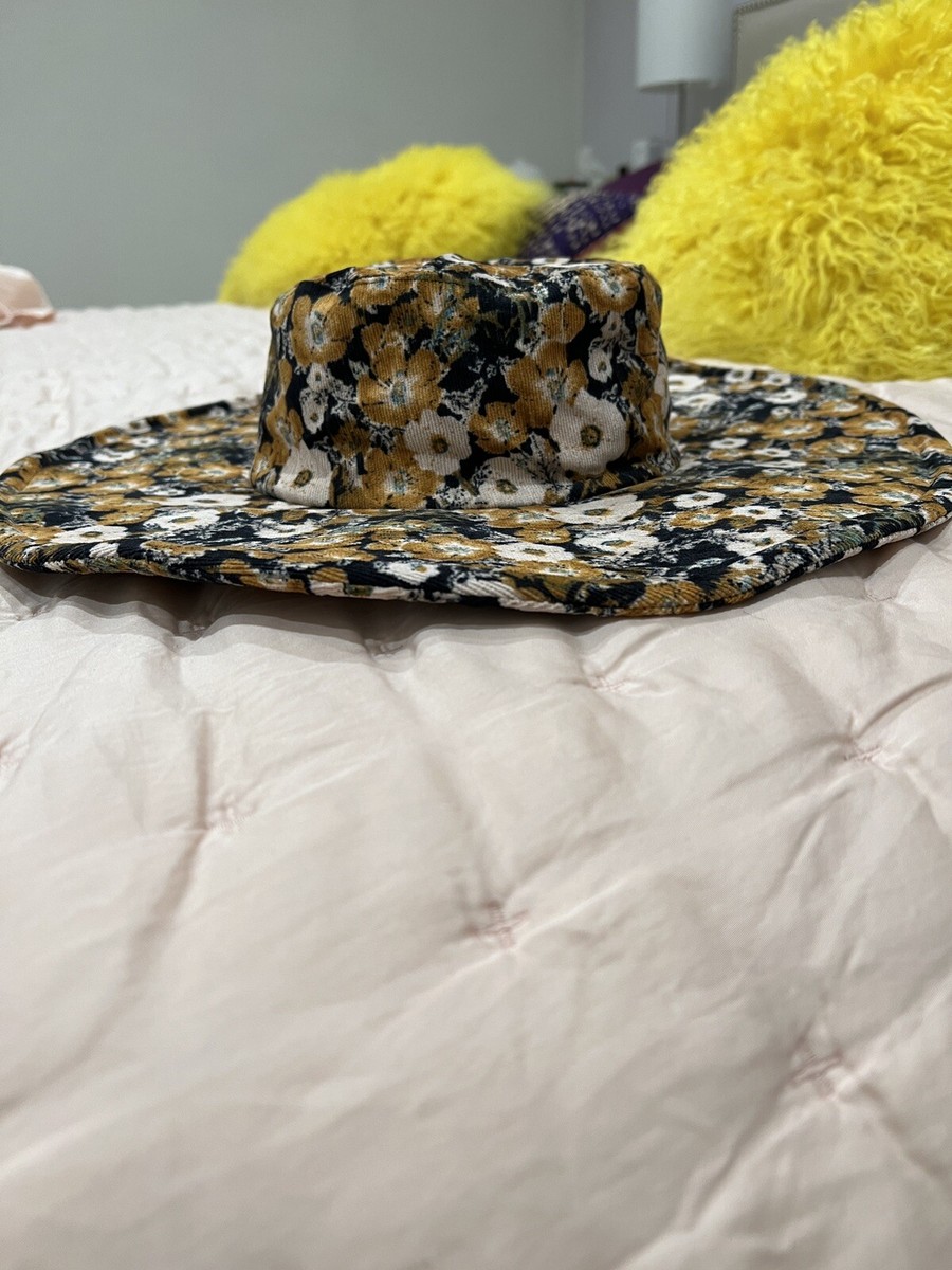 Anthropologie Corduroy Floral Print Bucket Hat | eBay display picture 3