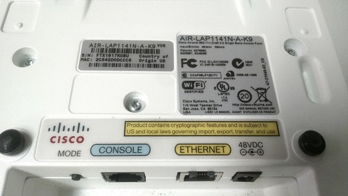9x Lot Cisco AIR-LAP1141N-A-K9 54Mbps Single Band Controller Based 802.11g/n POE - Picture 5 of 5