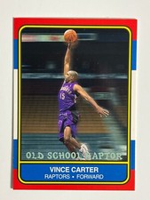 2000-01 Fleer Tradition Old School Raptor Vince Carter Basketball Card